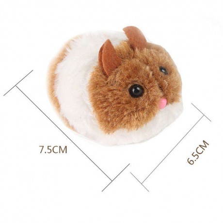 Pull Line Vibrate Little Fat Rat Simulated Plush Cat Toy Vibration Mouse