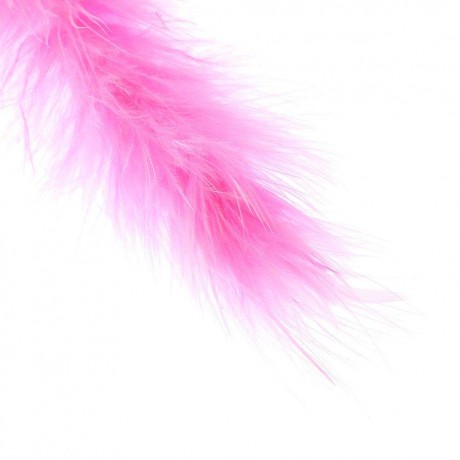 Pet Teaser Feathers Bell Stick Cats Catcher Interactive Wand Toys (Pink)