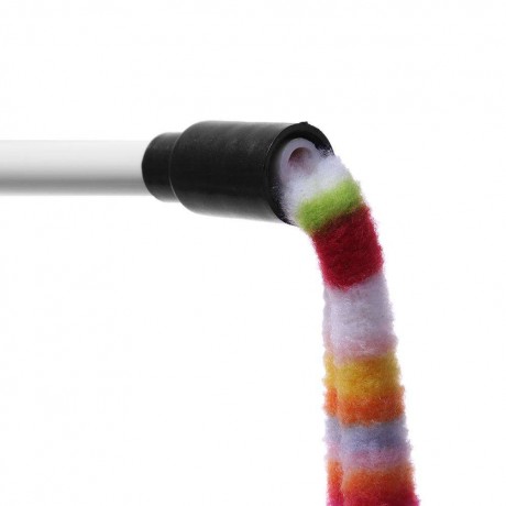 Cat Colorful Rod Teaser Wand Pet Toy Cats Scratch Interactive Teasing Stick