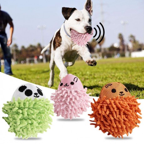 Cute Pet Dog Puppy Chew Squeak Toys Plush Small Hedgehog Bite Resistant Toy