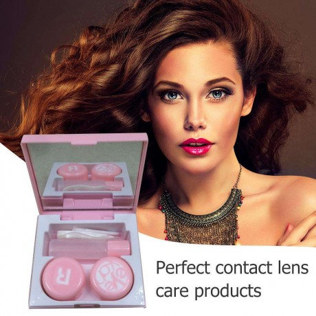 Portable Travel Glasses Square Plastic Contact Lens Box for Eyes Care Kit