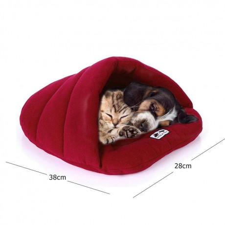 Warm Slippers Style Pet Dogs Bed House Cat Soft Kennel Cushion