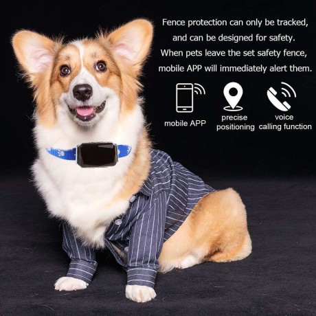 Pet Wireless GSM GPS Tracker Locator Collar Two Way Audio Tracking Device