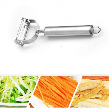 2 in 1 Stainless Steel Potato Grater Julienne Vegetable Peeler Kitchen Tool