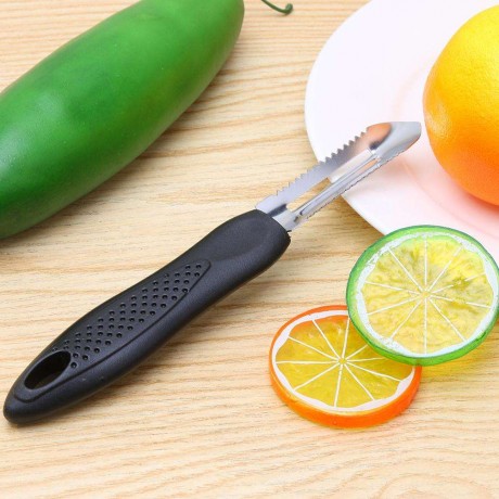 Fruit Peeler Melon Planer Fish Scale Scraper Vegetable Peeler Grater w/Hole