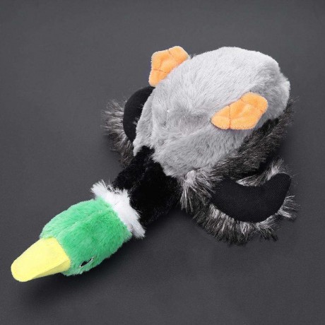 5pcs Pet Dog Squeaky Toys Plush Durable Wolf Raccoon Animal Non Toxic Toy