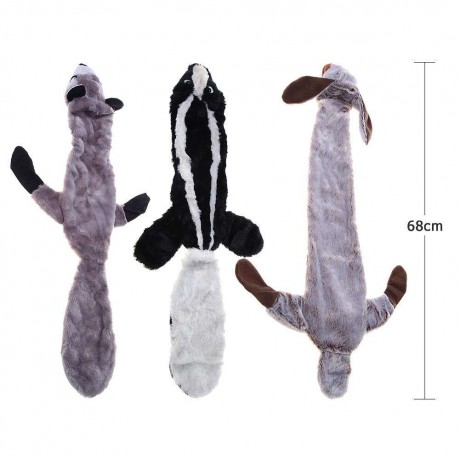 3pcs Funny Bite Resistant Plush Soft Pet Dog Squeaky Toys Chewable Gifts