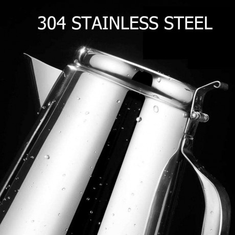 Stainless Steel Cold Water Kettle Tea Coffee Pot Hotel Restaurant Drinkware