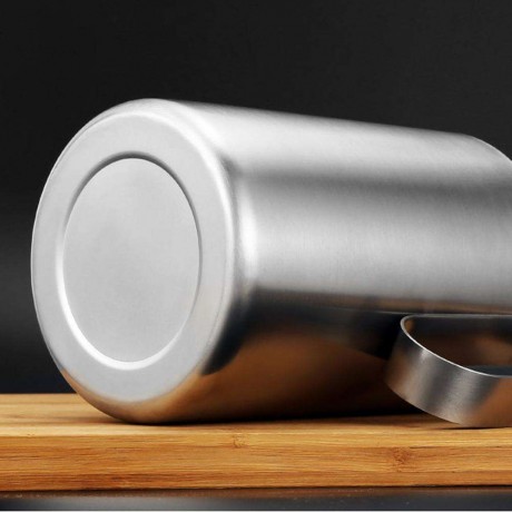 1.5L Stainless Steel Oil Pot Leak Proof Filter Oil Can Bottle Kitchen Tools