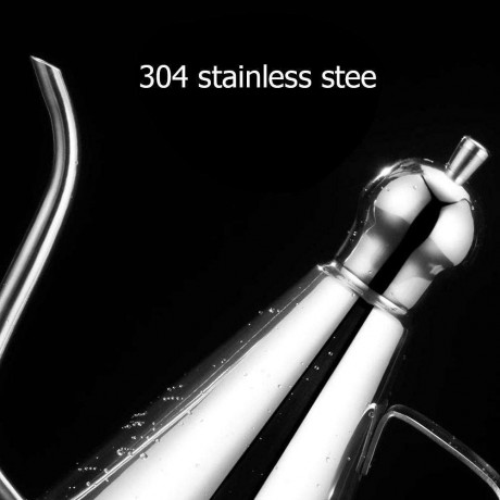 Stainless Steel Gravy Boats Leak-proof Oil Pot Sauce Oil Dispenser Bottle