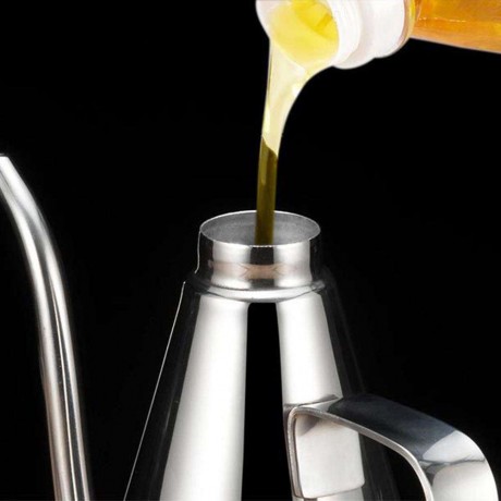 Stainless Steel Gravy Boats Leak-proof Oil Pot Sauce Oil Dispenser Bottle