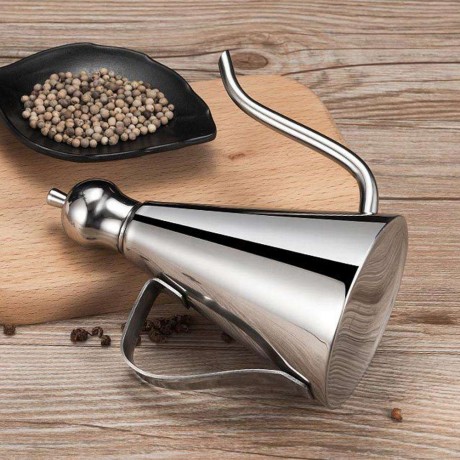 Stainless Steel Gravy Boats Leak-proof Oil Pot Sauce Oil Dispenser Bottle