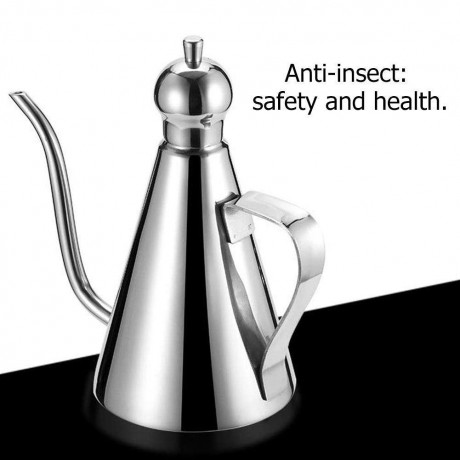 Stainless Steel Gravy Boats Leak-proof Oil Pot Sauce Oil Dispenser Bottle