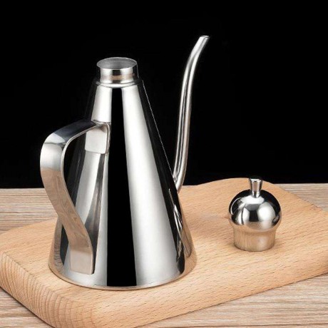 Stainless Steel Gravy Boats Leak-proof Oil Pot Sauce Oil Dispenser Bottle