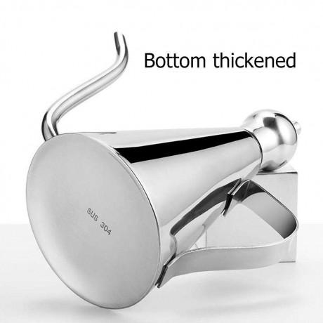 Stainless Steel Gravy Boats Leak-proof Oil Pot Sauce Oil Dispenser Bottle