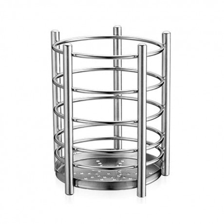 Stainless Steel Tableware Rack Chopsticks Cage Draining Storage Holder