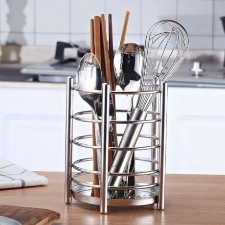 Stainless Steel Tableware Rack Chopsticks Cage Draining Storage Holder