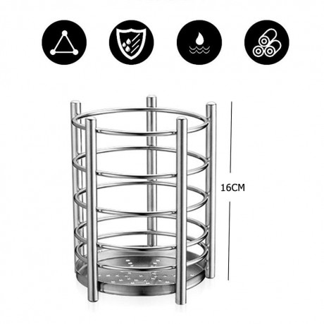 Stainless Steel Tableware Rack Chopsticks Cage Draining Storage Holder