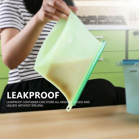 1000ml Reusable Vacuum Silicone Food Bag Sealer Milk Fruit Meat Storage Bag