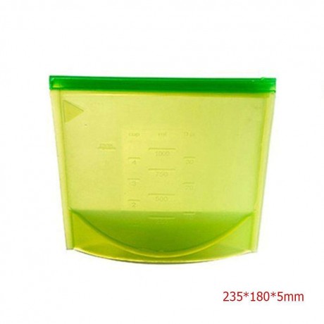 1000ml Reusable Vacuum Silicone Food Bag Sealer Milk Fruit Meat Storage Bag