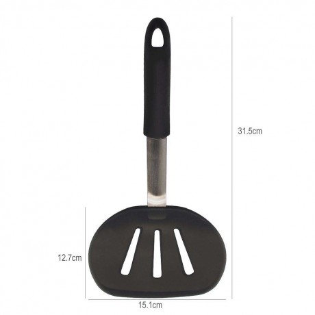 Silicone Slotted Turner Frying Pan Shovel Non-Stick Heat Resistant Spatula