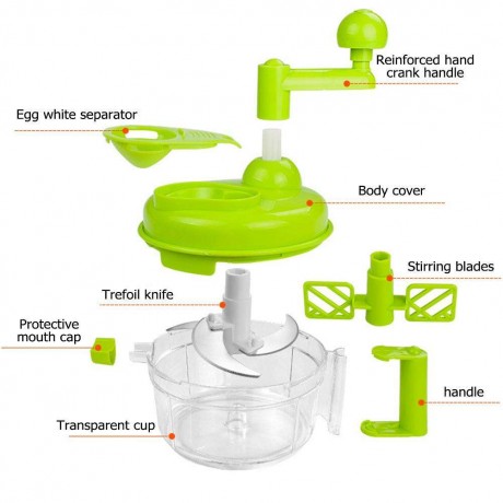 Manual Vegetable Fruit Twist Shredder Food Chopper Cutter Meat Grinder