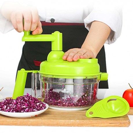 Manual Vegetable Fruit Twist Shredder Food Chopper Cutter Meat Grinder