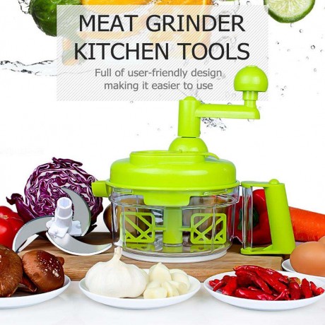 Manual Vegetable Fruit Twist Shredder Food Chopper Cutter Meat Grinder