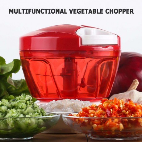 Food Chopper Garlic Cutter Vegetable Twist Shredder Manual Meat Grinder