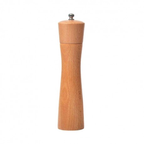 Solid Wood Beech Salt Pepper Mill Manual Grinder Spice Condiment Jar Bottle