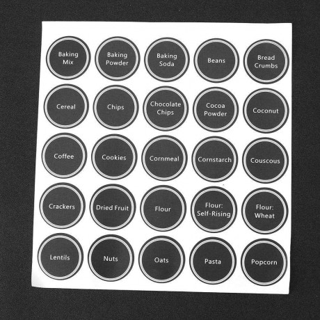 PVC Self-adhesive Glass Bottle Stickers Labels Chalkboard Tags Paste Decals