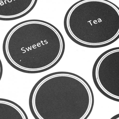 PVC Self-adhesive Glass Bottle Stickers Labels Chalkboard Tags Paste Decals