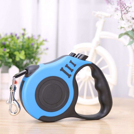 Automatic Retractable Dog Pet Leash Cat Puppy Auto Traction Rope (Blue 3m)