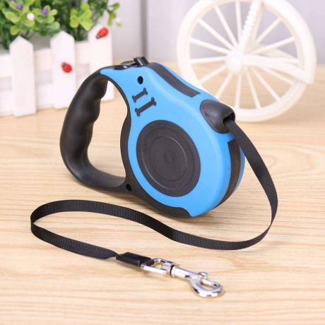 Automatic Retractable Dog Pet Leash Cat Puppy Auto Traction Rope (Blue 3m)