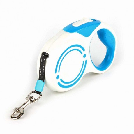 Dog Pets Automatic Retractable Leash Puppy Nylon Traction Rope (3m Blue)