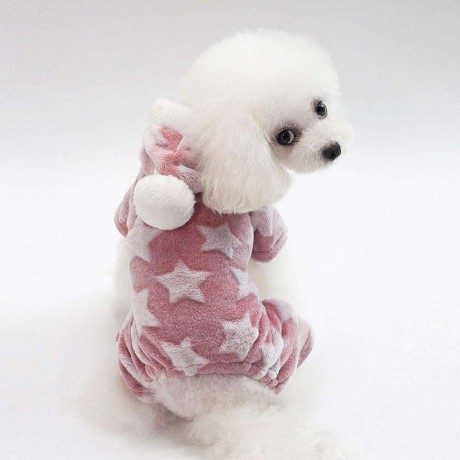 Winter Warm Fleece Four-Legs Pet Dog Jacket Hooded Outfits Coat