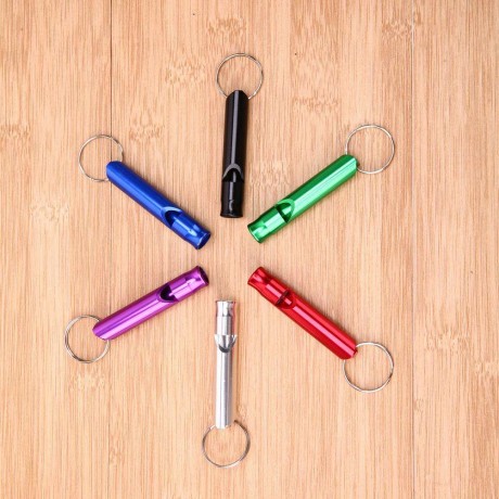 Portable Pet Dog Training Whistle Aluminum Puppy Stop Barking Sound Flute