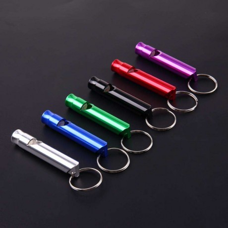 Portable Pet Dog Training Whistle Aluminum Puppy Stop Barking Sound Flute