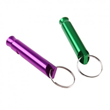 Portable Pet Dog Training Whistle Aluminum Puppy Stop Barking Sound Flute