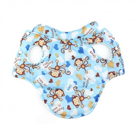 Cute Monkey Print Pet Dog Cat Vest Small Dog Puppy Jacket Outerwear