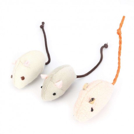 6pcs Pet Cat Toys Plush Simulation Mouse Mice Toy