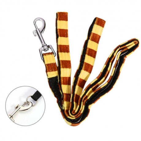 Sunflower Bee Stripe Pet Dog Vest Harness Collar Traction Rope Leash (S)