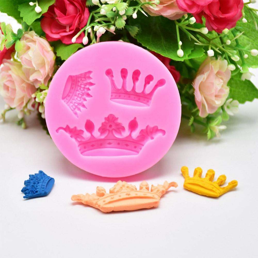 3D Crown Silicone Fondant Mould Queen Cupcake Cake Decorating Baking Tools