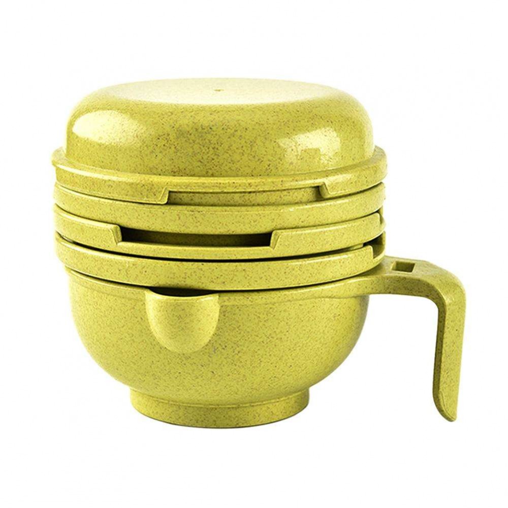 Baby Food Supplement Grinding Bowl Manual Grinder Vegetables Masher (Yellow